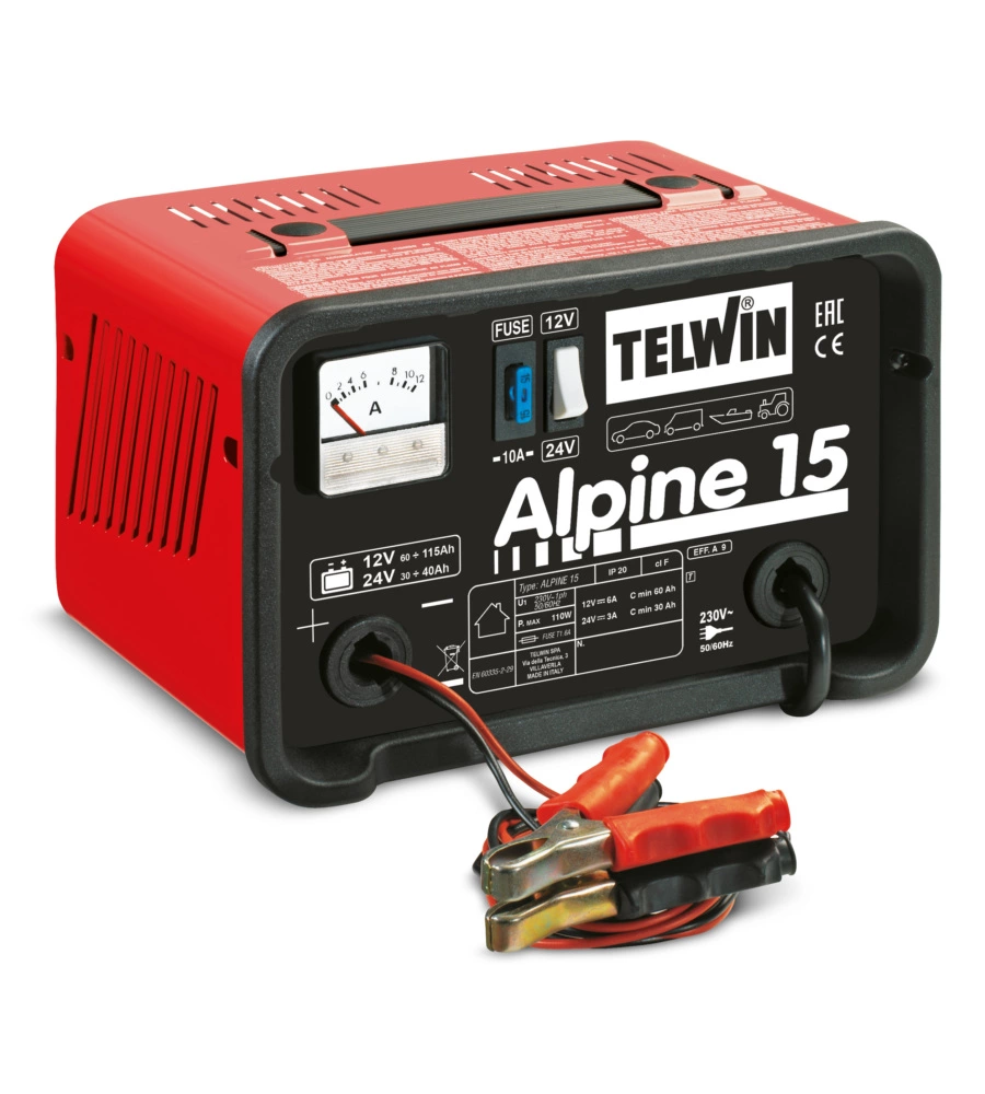 Caricabatteria "alpine 15" per prese da 230v - telwin.